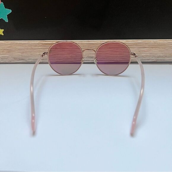 Moncler MLO146-F SUNGLASSES Peach Pink / Rose Lenses MSRP $449 main image 6